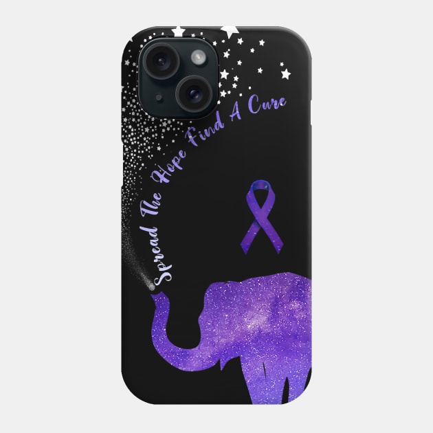 Alzheimer Awareness Spread The Hope Find A Cure Gift Phone Case by thuylinh8