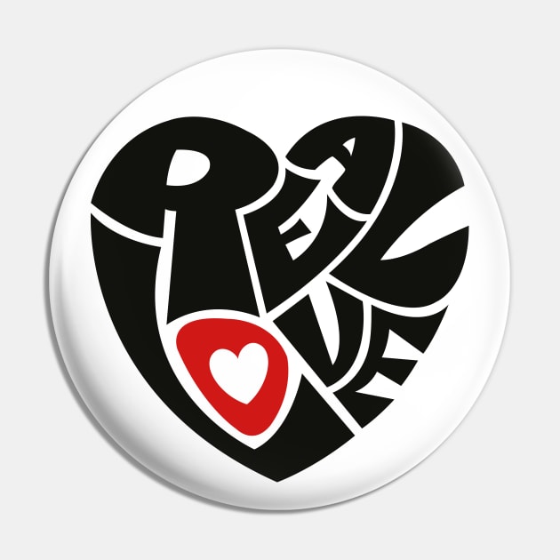 Real Love Pin by axemangraphics