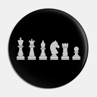 Modern Minimalist Chess Piece Pin