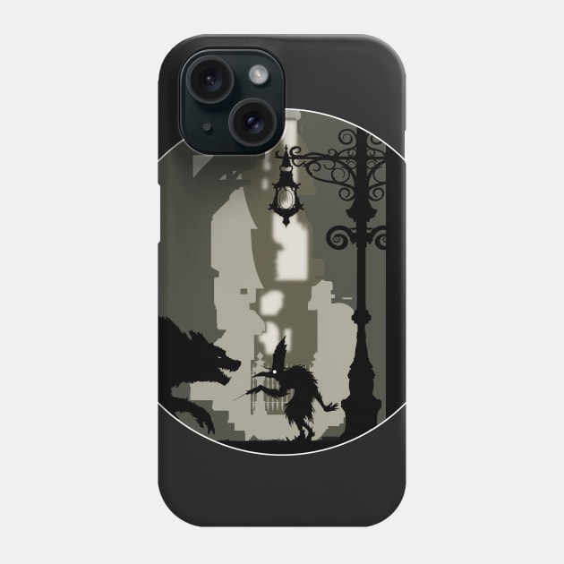 Plague Doctor vs Werewolf: The Feral Scourge Revealed Phone Case by brackenwald