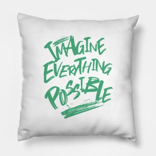 Imagine Everything Possible Quote Motivational Inspirational Pillow