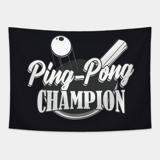 Ping-Pong Table Tennis-Champion Gift Tapestry