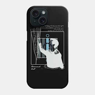 Diamond dust, cast over a black sea version 5 Phone Case