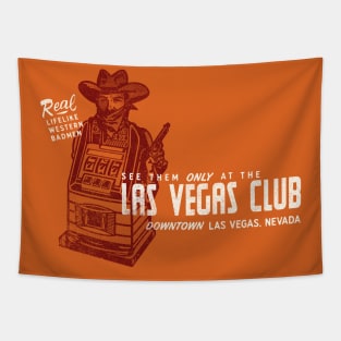 Retro Vintage The Las Vegas Club Casino Tapestry