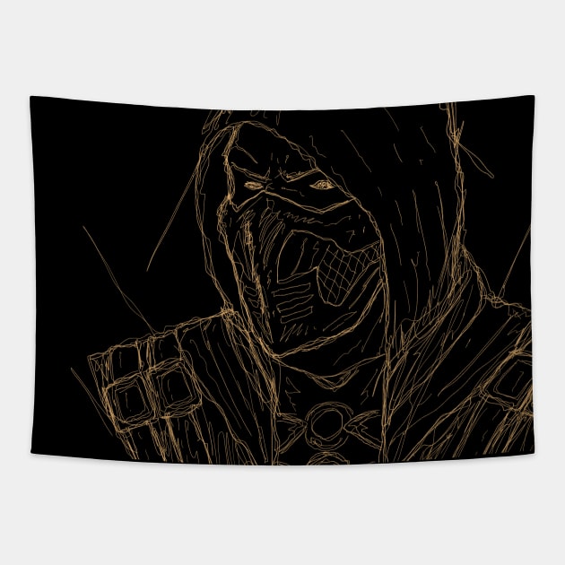 SCORPIO FIGHTER COMBAT Tapestry by PNKid