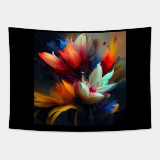 Floral Artwork Designs Tapestry