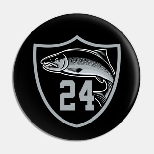 Raiders Johnathan Abram Salmon Pin