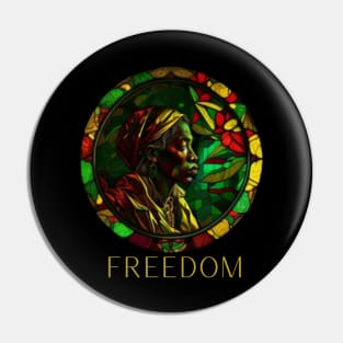 juneteenth, stained glass, african american girl, gift present ideas Pin