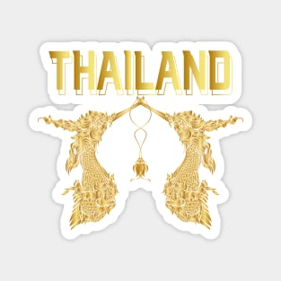 Kinnaree or Phoenix Fairy tale bird.Thai style Thailand ancient. Magnet