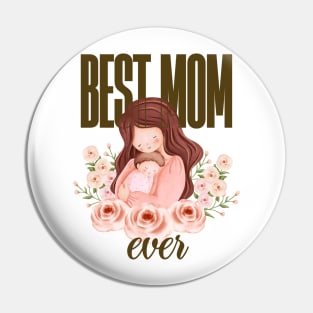 Best Mom Ever Vintage Pin