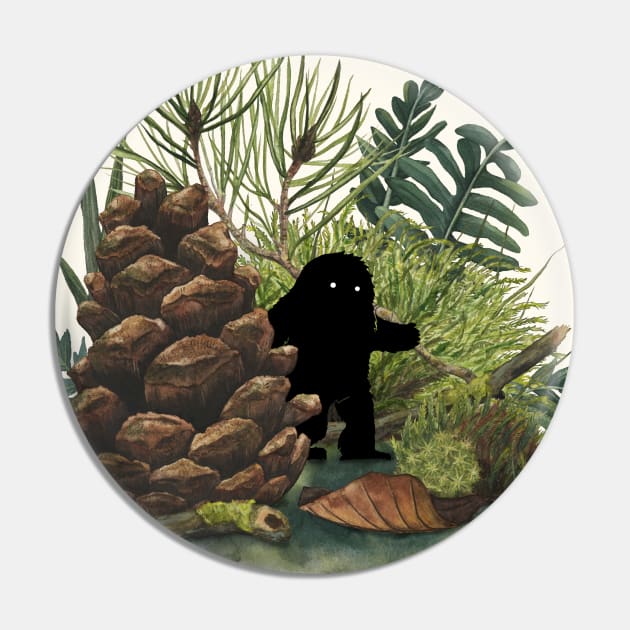 Tiny Sasquatch Pin by littleclyde