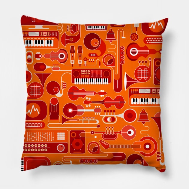 Sonokinetic Sampling Steampunk Pillow by sonokinetic