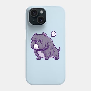 Cute Bulldog Muscular Cartoon Phone Case