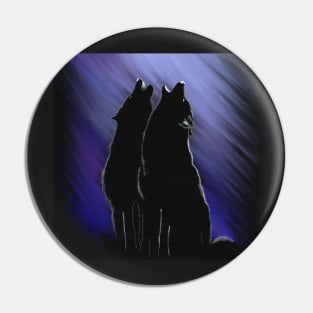 Singing wolfs Pin