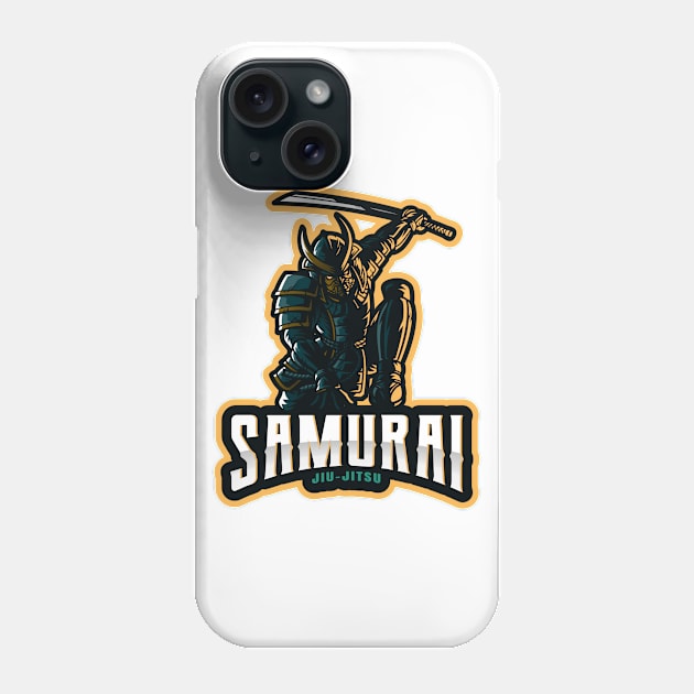 Samurai Jiu Jitsu Phone Case by Tip Top Tee's