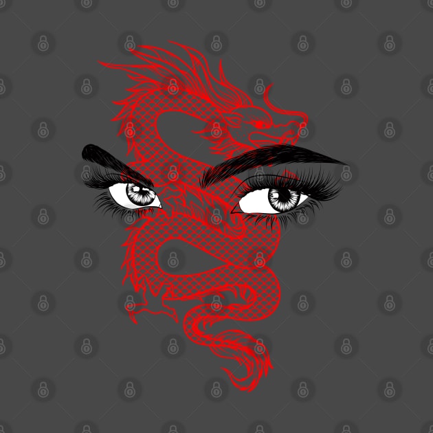 Red dragon eye by Schioto