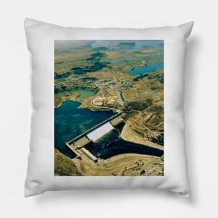 Aerial view of Grand Coulee Dam (T130/0058) Pillow