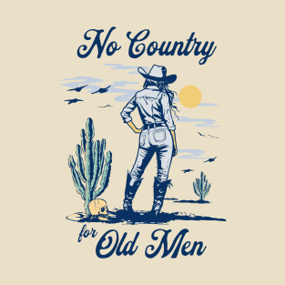 No Country for Old Men Feminist Pro Choice Vintage Cowgirl T-Shirt