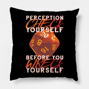 Perception Check Yourself Pillow