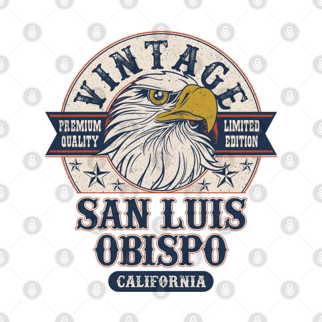 San Luis Obispo California Retro Vintage Limited Edition by aavejudo