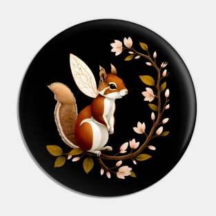 Whimsical Fairy Squirrel Pin