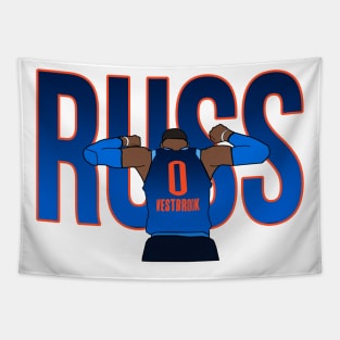 Russell Westbrook 'RUSS' - Oklahoma City Thunder Tapestry