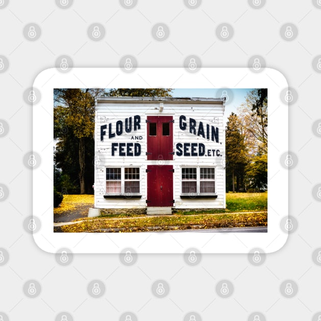 Flour And Feed Store 3 Magnet by Robert Alsop