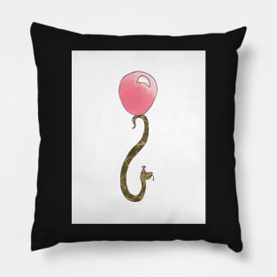 Snake with Balloon - Happy Birthday Pillow