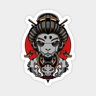 Geisha cyberpunk Magnet