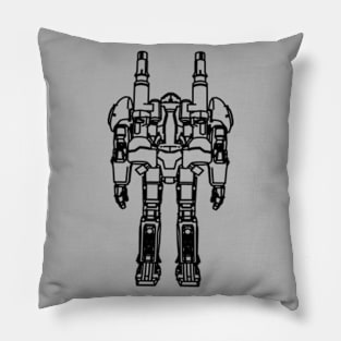 Robot Line Art Pillow