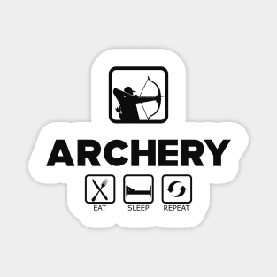 Archery - eat sleep repeat Magnet