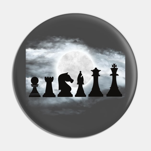 Chess pieces in moon and clouds. Pin by Milners