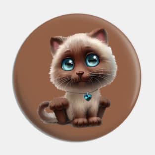 Siamese cat Pin