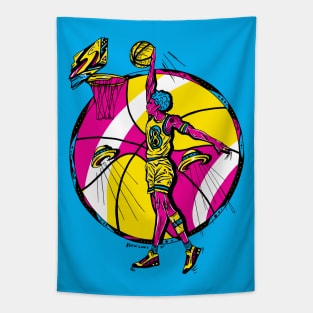 CMYK Legendary Baller Number 8 Tapestry
