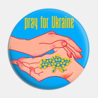 Pray for Ukraine Pin