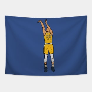 Steph Curry Jumpshot - NBA Golden State Warriors Tapestry