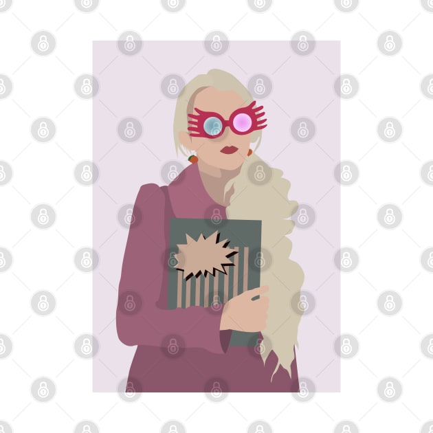 Luna Lovegood with Spectrespecs and Quibbler by PollyPeperoni