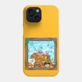 Autumn Dogs of Three Phone Case