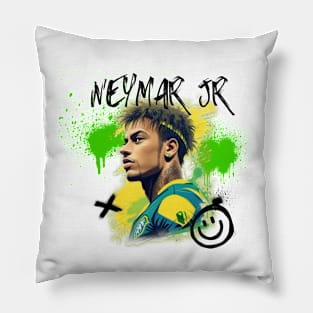 Neymar fan tee Pillow