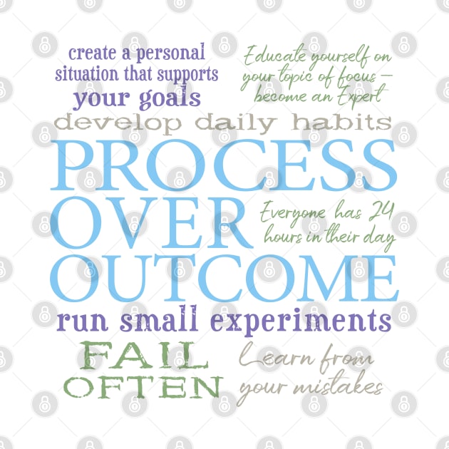 Process Over Outcome Motivational Quotes Personal Development by Pine Hill Goods