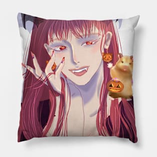 Vampire Girl Teeshirt Pillow