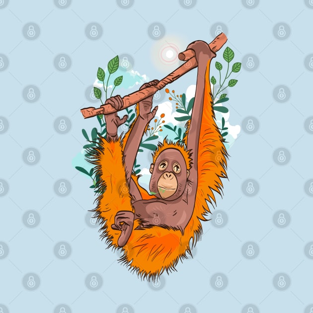 Cute orangutan by Mimie20