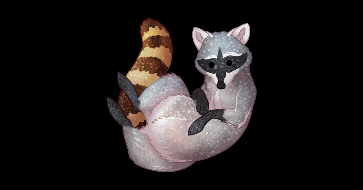Cozy Raccoon - Raccoon - Sticker | TeePublic