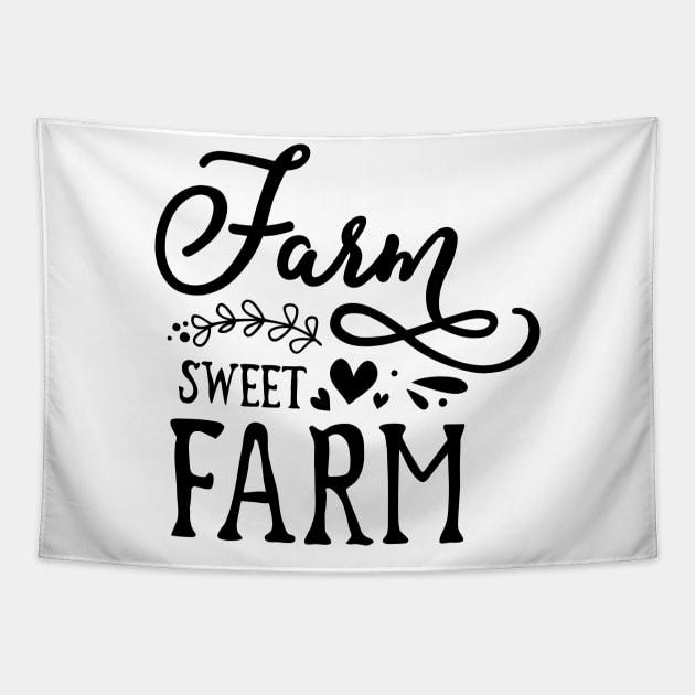 Farm sweet farm Tapestry by Ombre Dreams