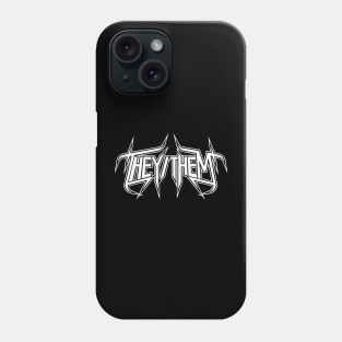 Metal They/Them Phone Case