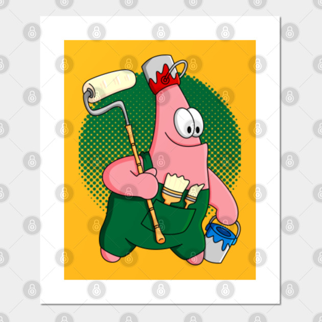 Patrick Paint Patrick Star Posters And Art Prints Teepublic