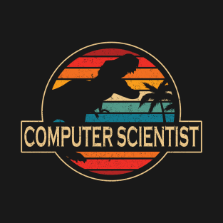 Computer Scientist Dinosaur T-Shirt