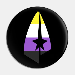 Pride Non-Binary Treksphere Logo Pin