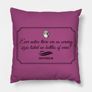 Wine Serving Outline Pillow