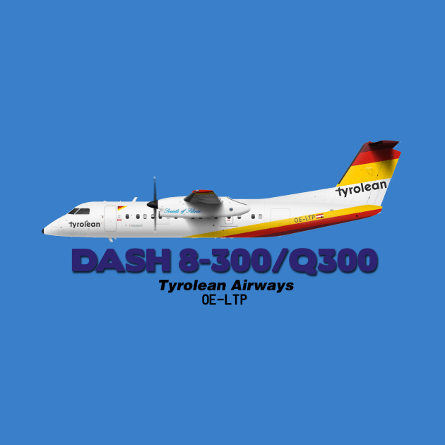 DeHavilland Canada Dash 8-300/Q300 - Tyrolean Airways by TheArtofFlying